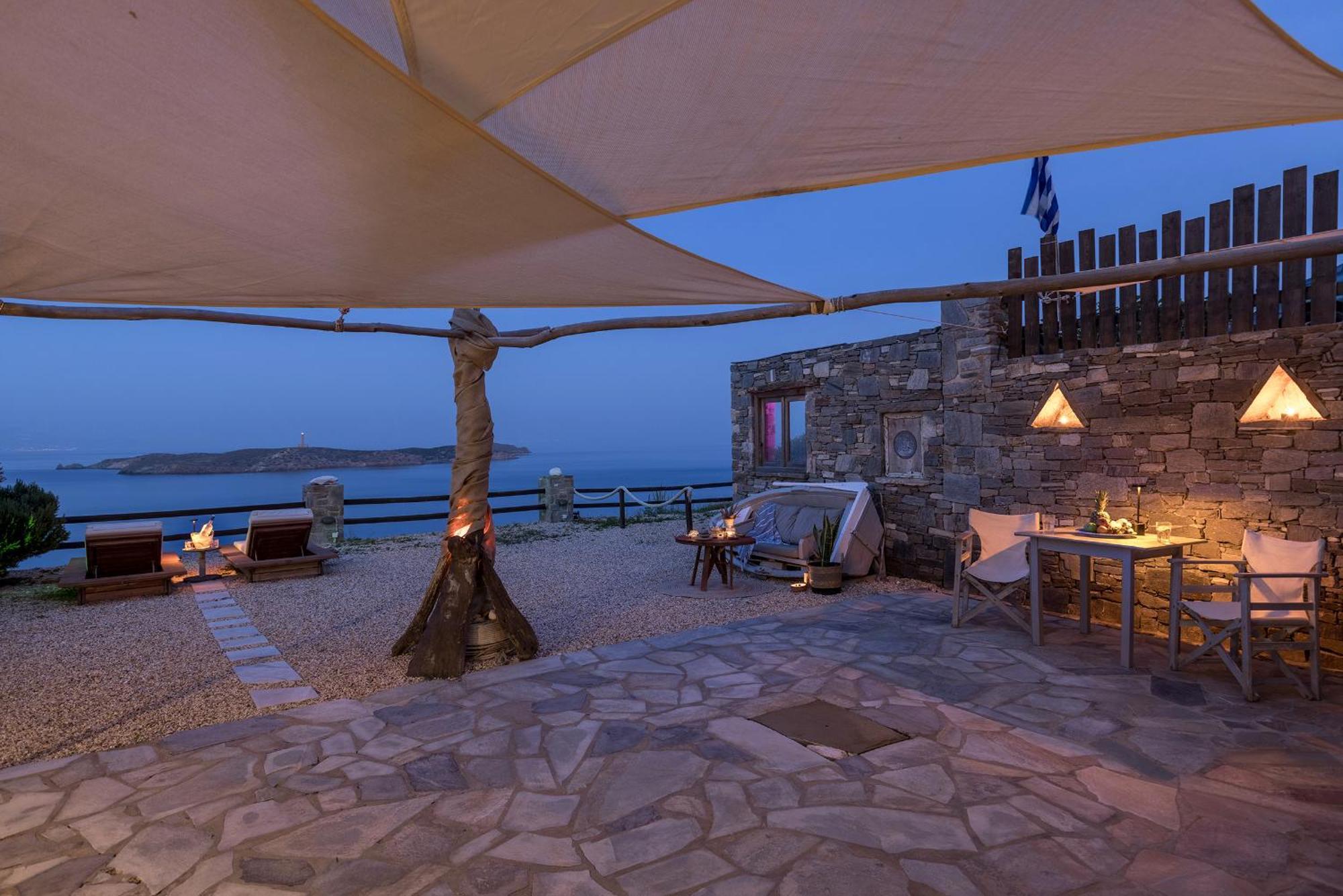 Aegean View - Seaside Apartment In Syros Azolimnos Exterior foto